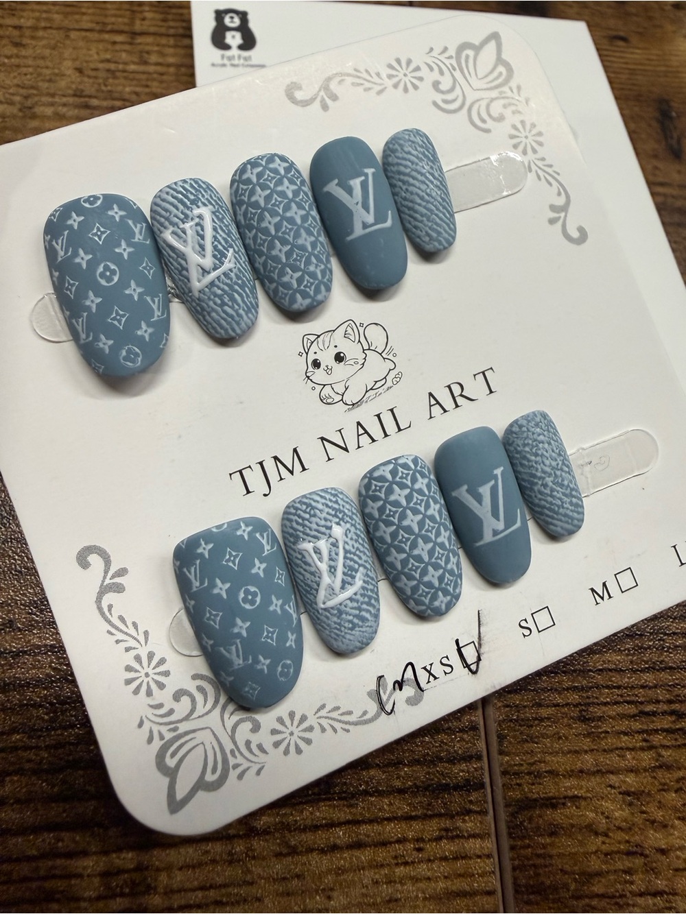 2 set Xsmall Designers Press-On Nails - Picture 3 of 5